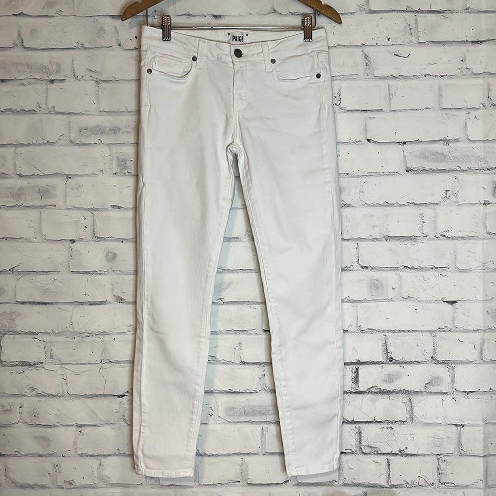 PAIGE Women's White Ankle & Cropped Jeans